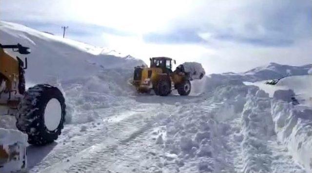 Kardan Kapanan Yolların Tamamı A&ccedil;ıldı 1