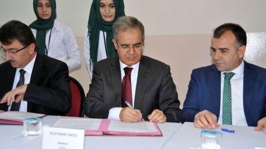 Karaman&rsquo;da Mesleki Ve Teknik Eğitim İşbirliği Protokol&uuml; İmzalandı