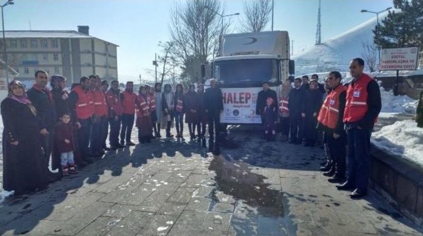 Bitlis&rsquo;ten Halep&rsquo;e Yardım