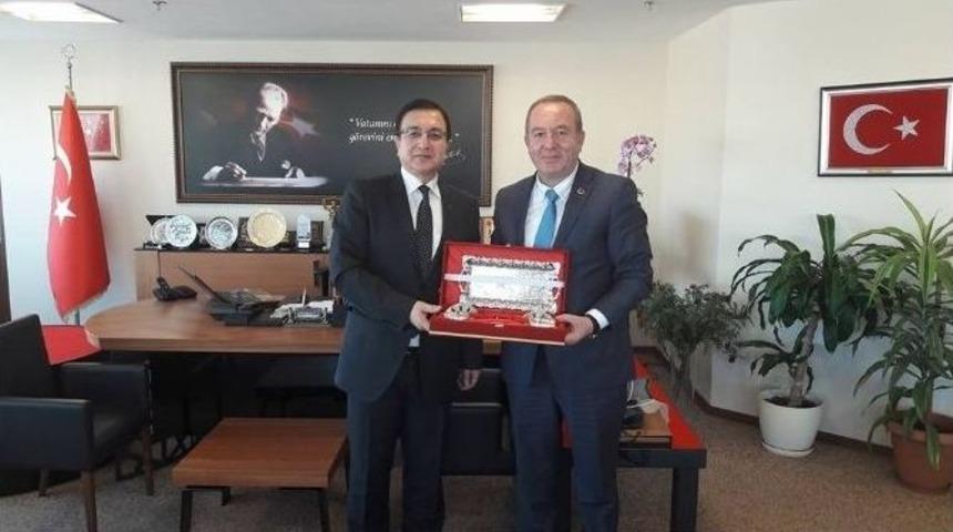 Başkan Şahiner&rsquo;den, Kaymakam Bilgin&rsquo;e Ziyaret