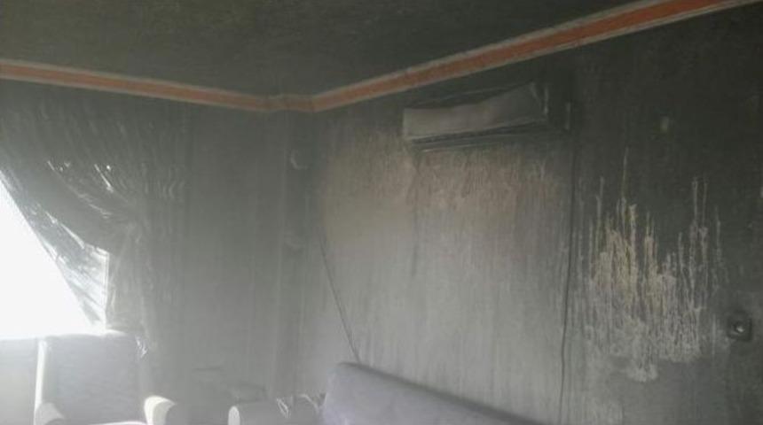 Anamur&rsquo;da Ev Yangını