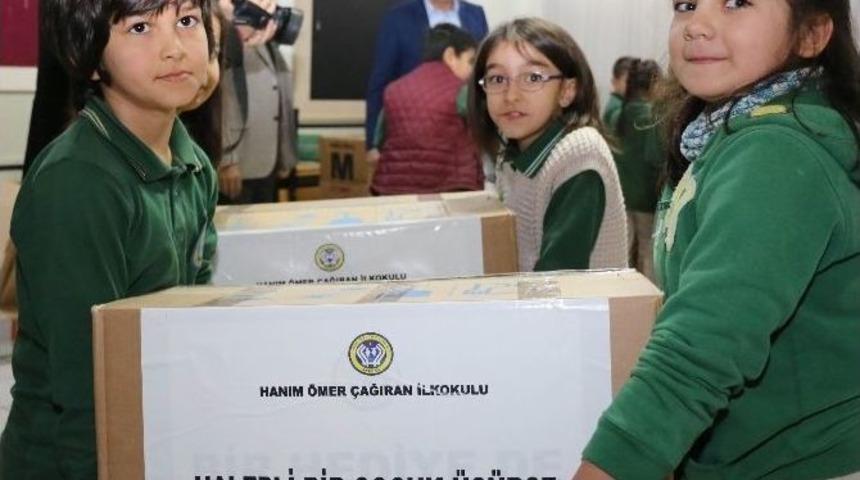 &Ouml;ğrencilerden Halepli &Ccedil;ocuklara Yardım
