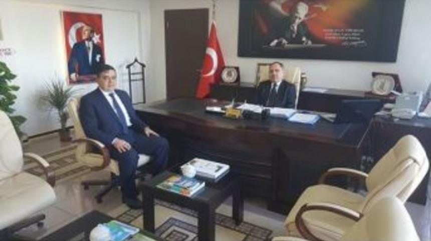 Başkan Yal&ccedil;ın&rsquo;dan İl &Ccedil;evre Ve Şehircilik İl M&uuml;d&uuml;r&uuml; Bolat&rsquo;a Hayırlı Olsun Ziyareti