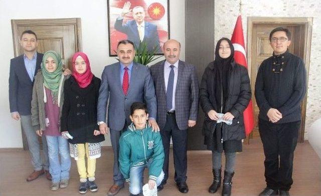 Teog&rsquo;da Başarılı Olan &Ouml;ğrencilerden Başkan Cabbar&rsquo;a Ziyaret 1