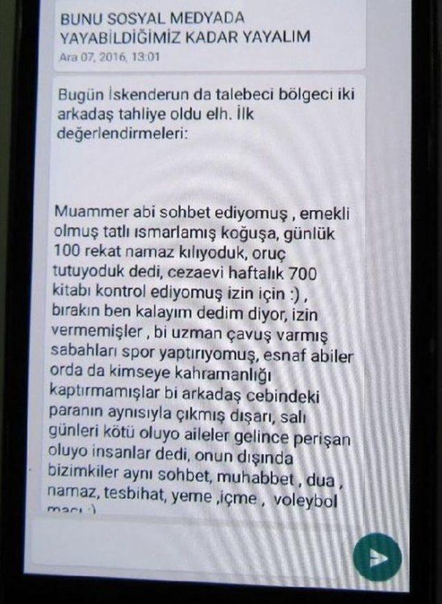 Fetö'den Tutuklanan Kişinin Telefonunda Ilginç Mesajlaşmalar