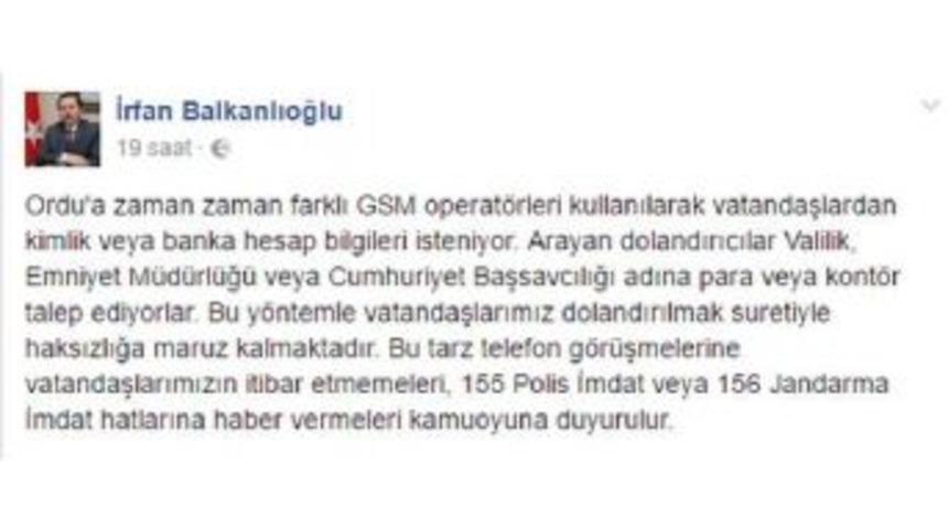 Ordu&rsquo;Da Telefon Dolandırıcısına 200 Bin Tl Kaptırdılar