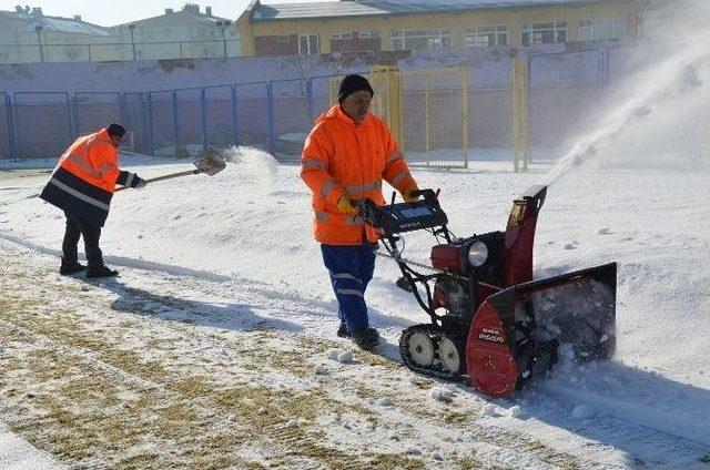 Bozüyük’te Kar Spora Engel Değil