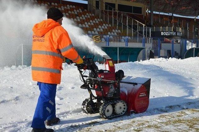 Bozüyük’te Kar Spora Engel Değil