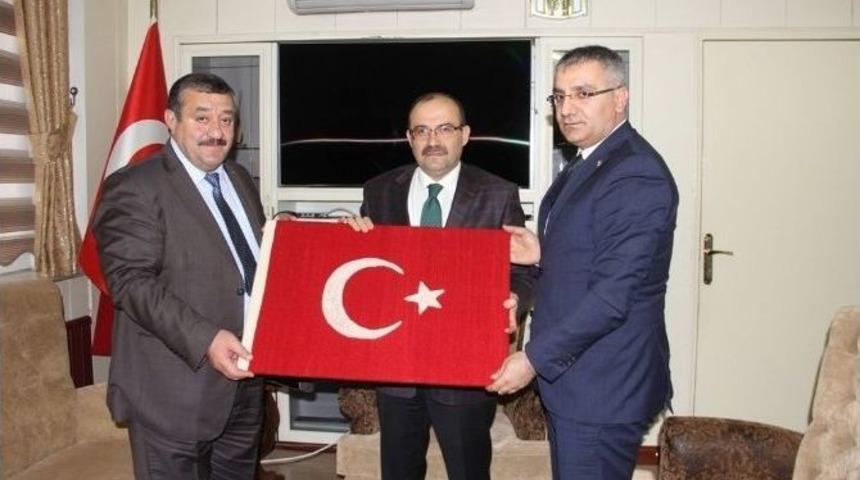 Kelkit Kaymakamı Yavuz Ve Belediye Başkanı Yılmaz, Vali İsmail Ustaoğlu&rsquo;nu Ziyaret Etti