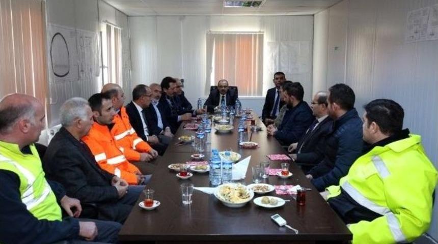 Vali İsmail Ustaoğlu, Kop Tüneli’nde İncelemelerde Bulundu