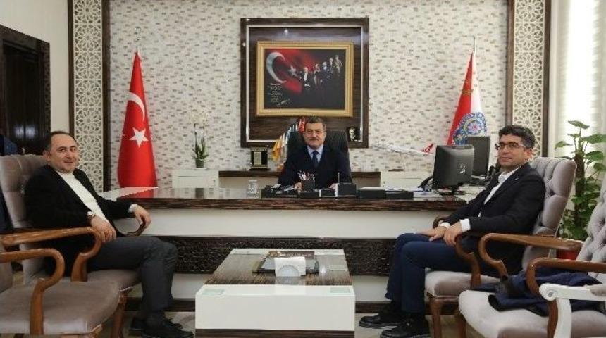 Başkan Sarıoğlu, İl Emniyet M&uuml;d&uuml;r&uuml; Uzunkaya&rsquo;yı Ziyaret Etti