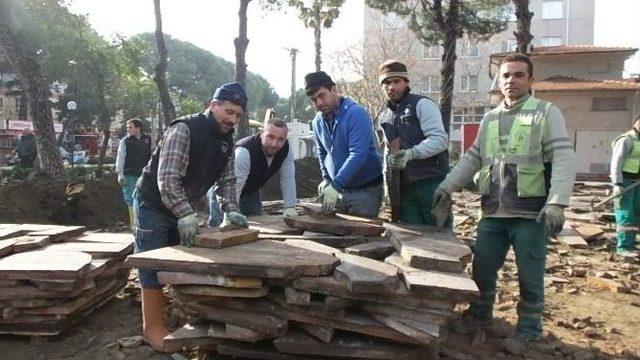 Burhaniye&rsquo;de Şehit Turhan Bayraktar Parkı Yenileniyor 2