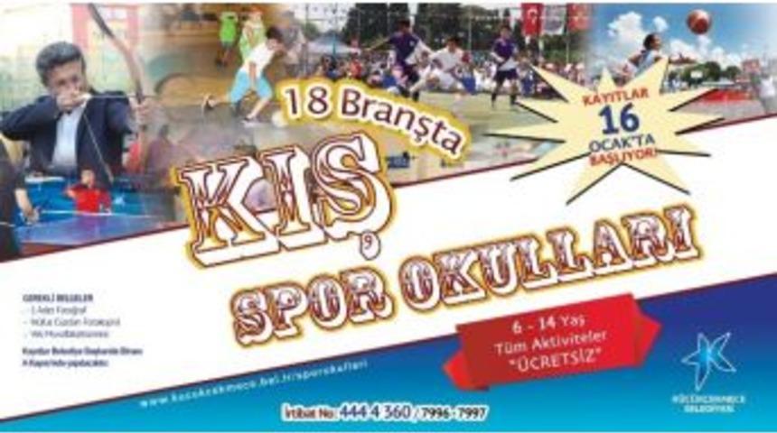 K&uuml;&ccedil;&uuml;k&ccedil;ekmece&rsquo;de Kış Spor Okulları Kayıtları Başladı