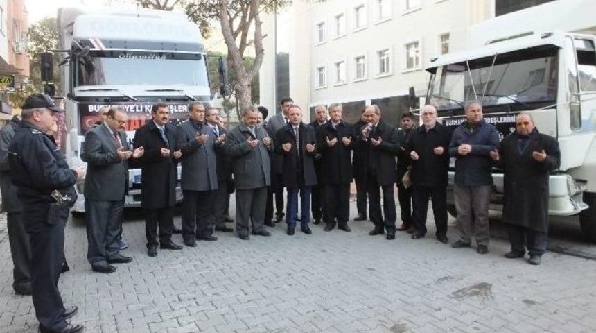Burhaniye&rsquo;de Halep&rsquo;e Yardım G&ouml;nderildi