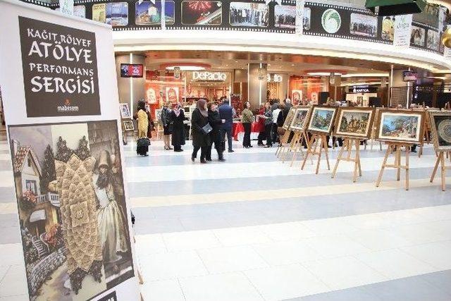 Avm&rsquo;de Kağıt R&ouml;lyef At&ouml;lye Sergisi A&ccedil;ıldı 2