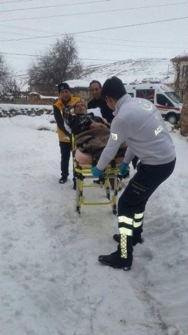 (&ouml;zel Haber) Afyonkarahisar 112 Ekibi Zorlu Doğa Şartlarına Meydan Okuyor 2