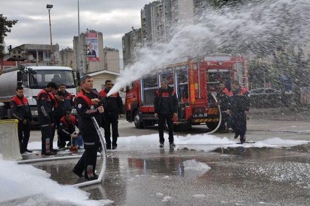 Adana İtfaiyesinde Eğitim Ve Tatbikat Çalışmaları