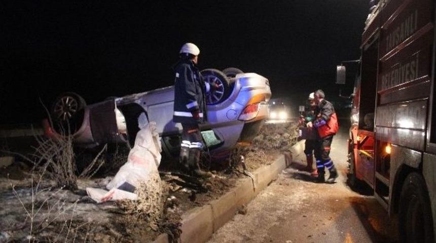 Tavşanlı’da Meydana Gelen Trafik Kazasında 1 Kişi Yaralandı
