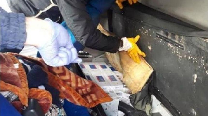 Bolu'da 8 Bin 500 Paket Ka&ccedil;ak Sigara Ele Ge&ccedil;irildi