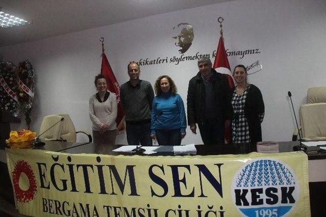 Eğitim-sen Bergama’da Yeni Yönetim