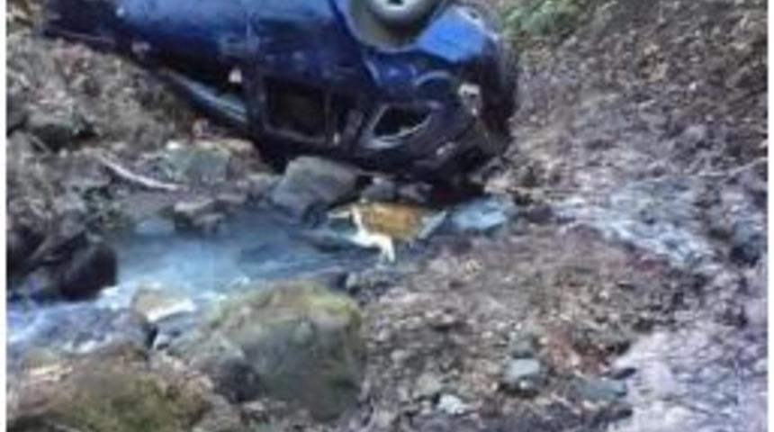 Trabzon&rsquo;Da Otomobil Dereye U&ccedil;tu: 1 &Ouml;l&uuml;, 2 Yaralı