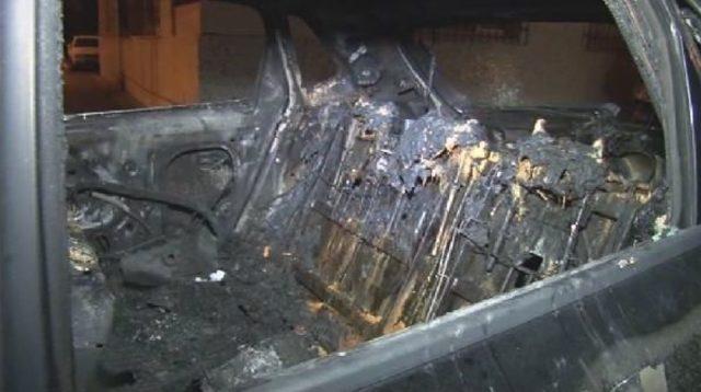 - Ara&ccedil; Kundaklama Anı G&uuml;venlik Kamerasına Yansıdı 2