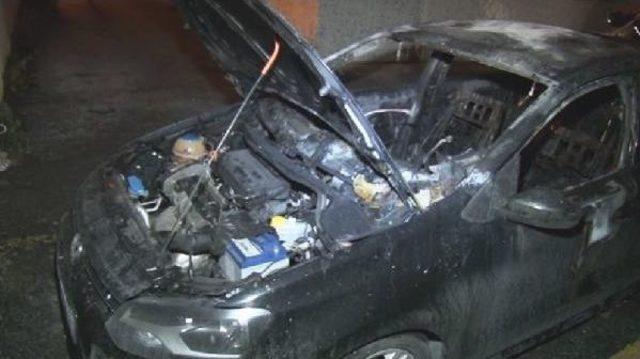 - Ara&ccedil; Kundaklama Anı G&uuml;venlik Kamerasına Yansıdı 3