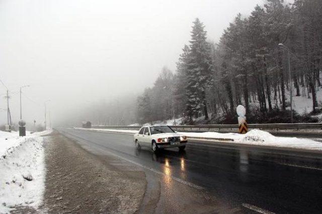 Bolu Dağı&rsquo;Nda Kar Ve Sis Ulaşımı Yavaşlattı 3
