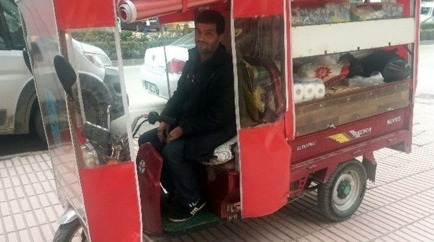 Ehliyetsiz Elektrikli Bisiklet Kullanan Engelliye 2 Bin Lira Trafik Cezası Kesildi