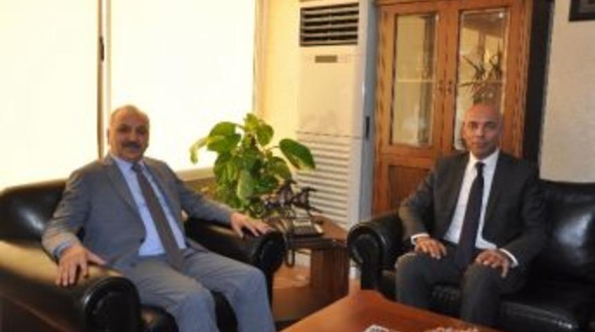 Emniyet M&uuml;d&uuml;r&uuml; Şahne&rsquo;den Esob Başkanı Din&ccedil;er&rsquo;e Ziyaret