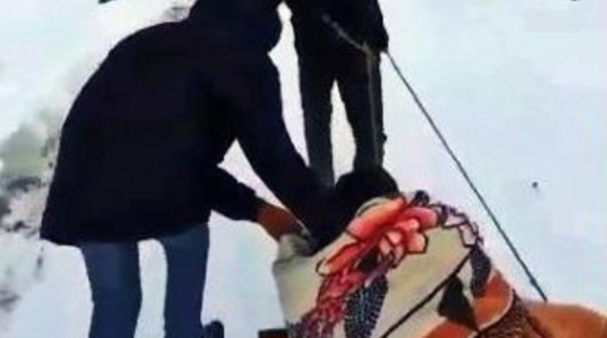 Kızakla Hasta Kurtarma Operasyonu