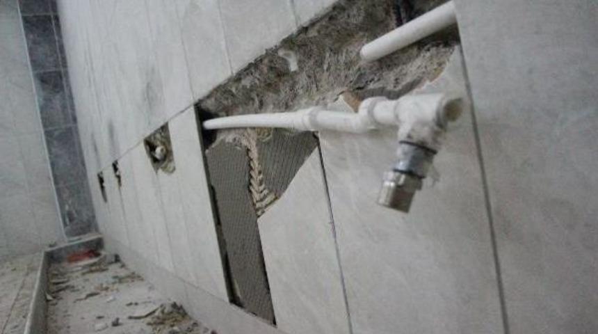 Cami Açılmadan Muslukları Çalındı