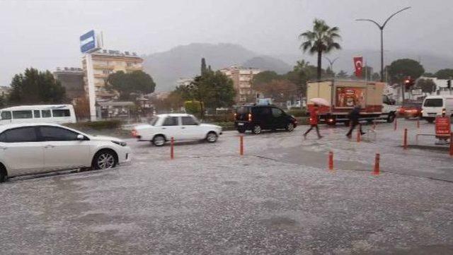 Dolu Yağışı Meyve Bahçelerinde Zarar Yol Açtı