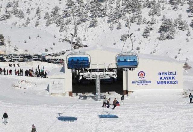 Denizli Kayak Merkezi Hafta Sonu 5 Bin Kişiyi Ağırladı
