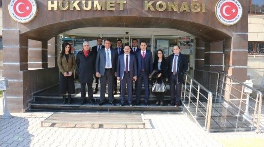 Başsavcı Kuş Ak&ccedil;akale Adalet Sarayı Hakkında Bilgi Aldı