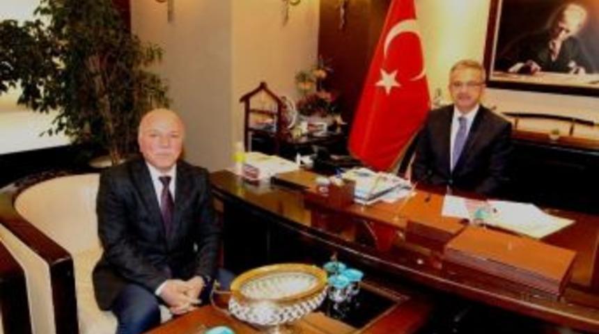 Başkan K&ouml;şker, Erzurum B&uuml;y&uuml;kşehir Belediye Başkanını Ağırladı