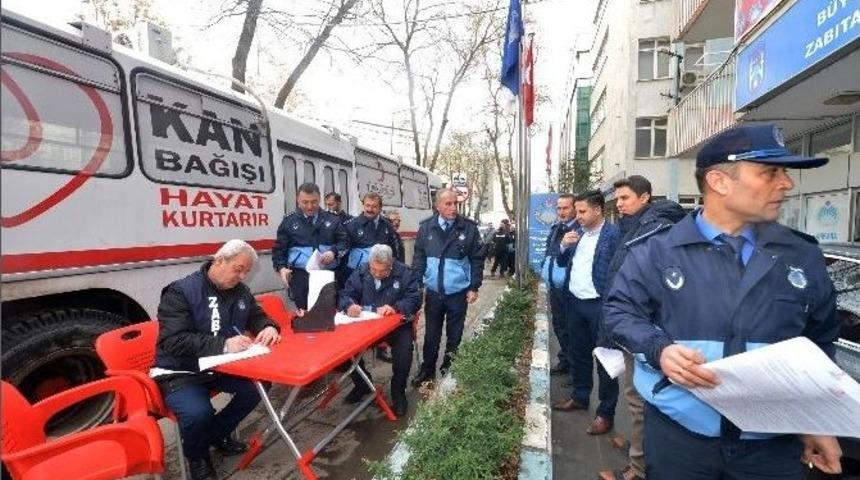 Zabıtadan Kan Bağışı