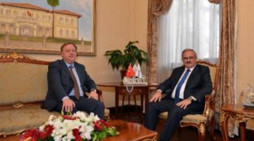 Rusya&rsquo;nın Yeni Antalya Başkonsolosu Vali Karaloğlu&rsquo;nu Ziyaret Etti