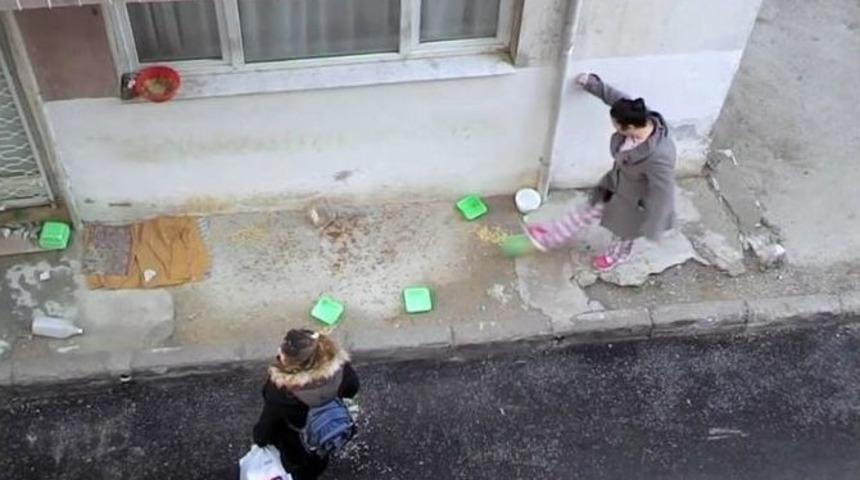 İzmir&rsquo;de Komşular Arasında Kedi Besleme Kavgası