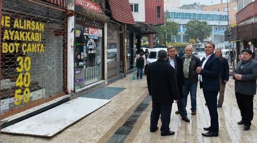 Başkan Uysal&rsquo;dan Esnafa &lsquo;ge&ccedil;miş Olsun&rsquo; Ziyareti