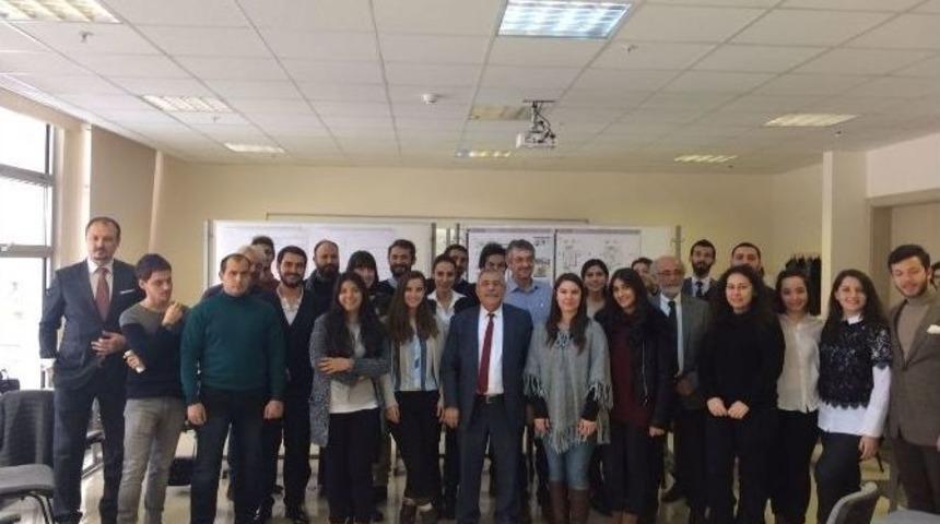 Başkan Karaaslan, Atılım &Uuml;niversitesi Mimarlık Fak&uuml;ltesi &Ouml;ğrencileri İle Buluştu