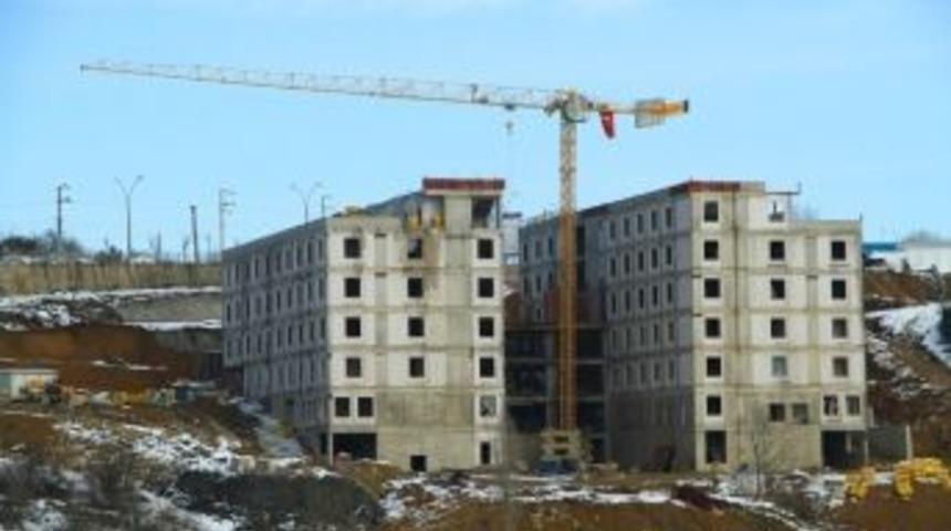 7 Katlı 430 Kişi Kapasiteli &Ouml;ğrenci Yurdu Hızla İlerliyor