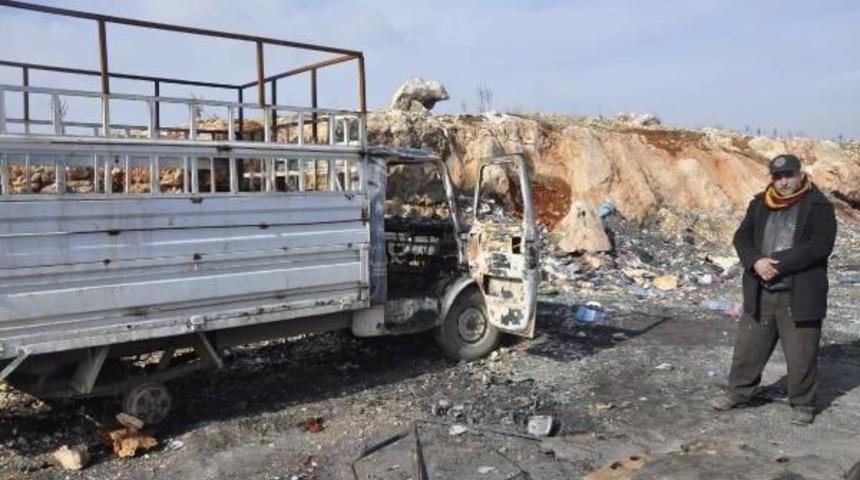 &Ccedil;alınan Kamyonetini Yakılmış Buldu,g&ouml;zyaşına Hakim Olamadı