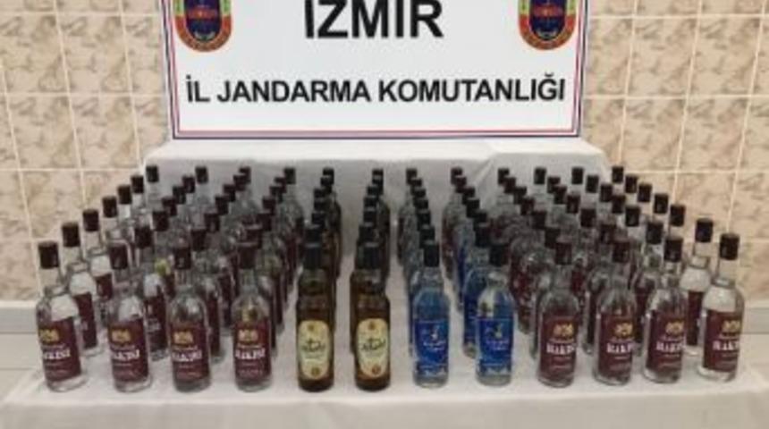 Jandarmanın Ş&uuml;phesi Ka&ccedil;ak Alkol&uuml; Yakalattı