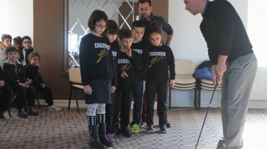 Minik &Ouml;ğrencilere Golf Sporu Tanıtıldı