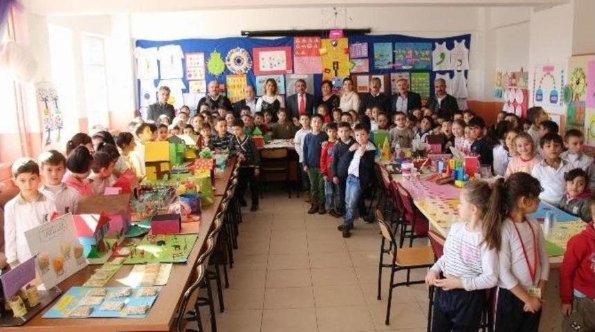 İlkokul &Ouml;ğrencilerinden D&ouml;nem Sonu Sergisi