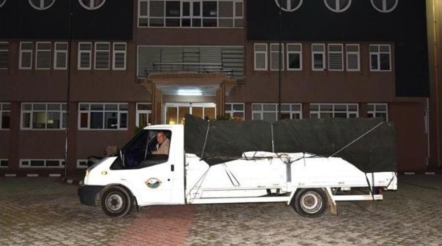 El Bab&rsquo;ta G&ouml;rev Yapan Mehmet&ccedil;iğe Anamur&rsquo;dan 3.5 Ton Muz G&ouml;nderildi