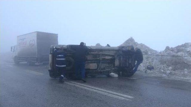 Konya’Da Buz Ve Siste 100'ün Üzerinde Araç Kaza Yaptı