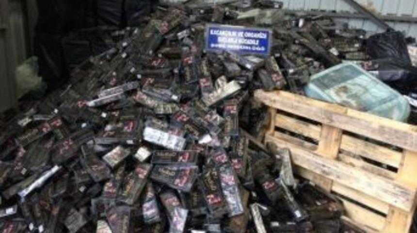 Hayvan Derileri Altında Ka&ccedil;ak Sigara Sevkiyatı