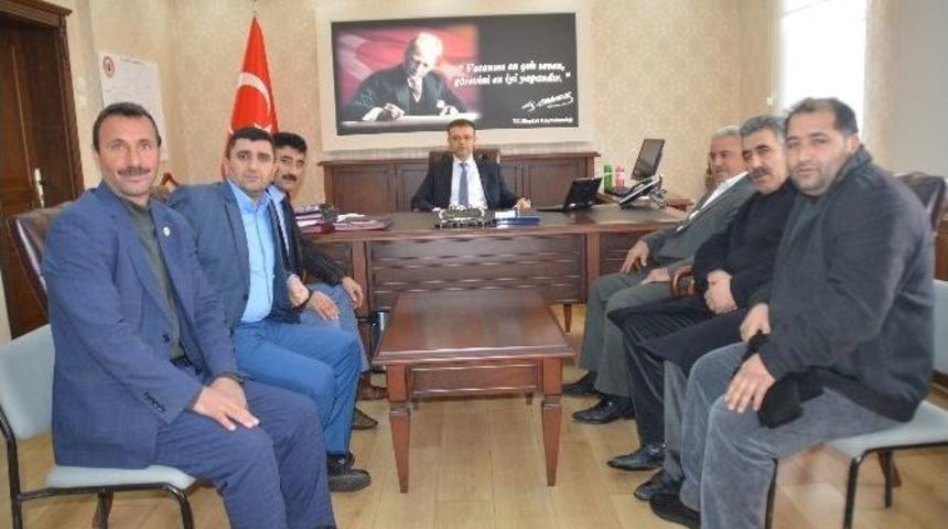 Muhtarlardan Kaymakam &Ouml;zt&uuml;rk&rsquo;e Ziyaret